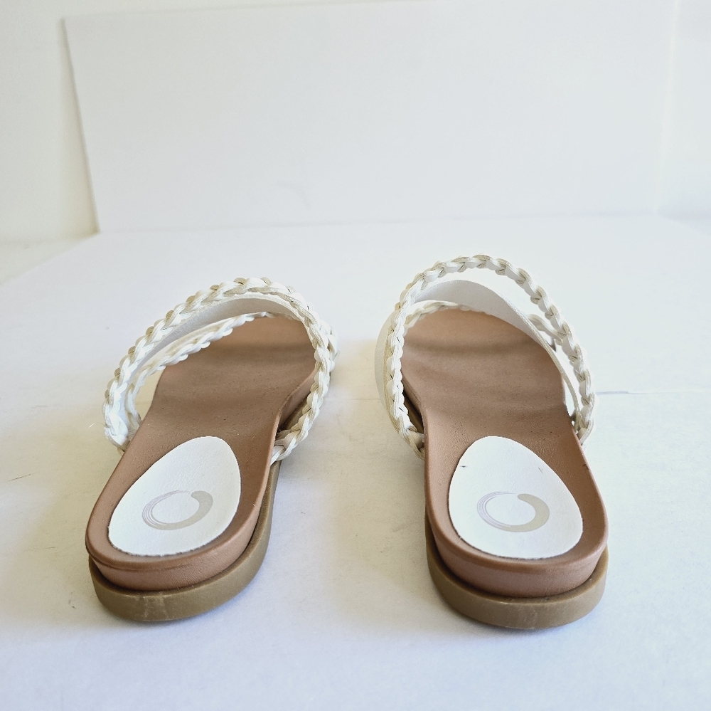 Journee Collection Collette Women's White Tan Sandals Size 9 - Picture 6 of 15